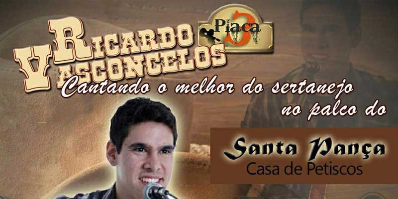 Ricardo Vasconcelos canta sertanejo universitário no Santa Pança